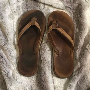 rainbow flip flops